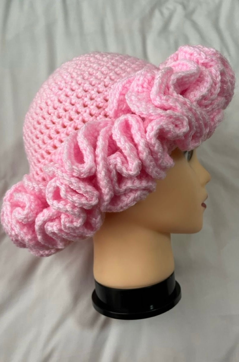 Ruffle bucket hat