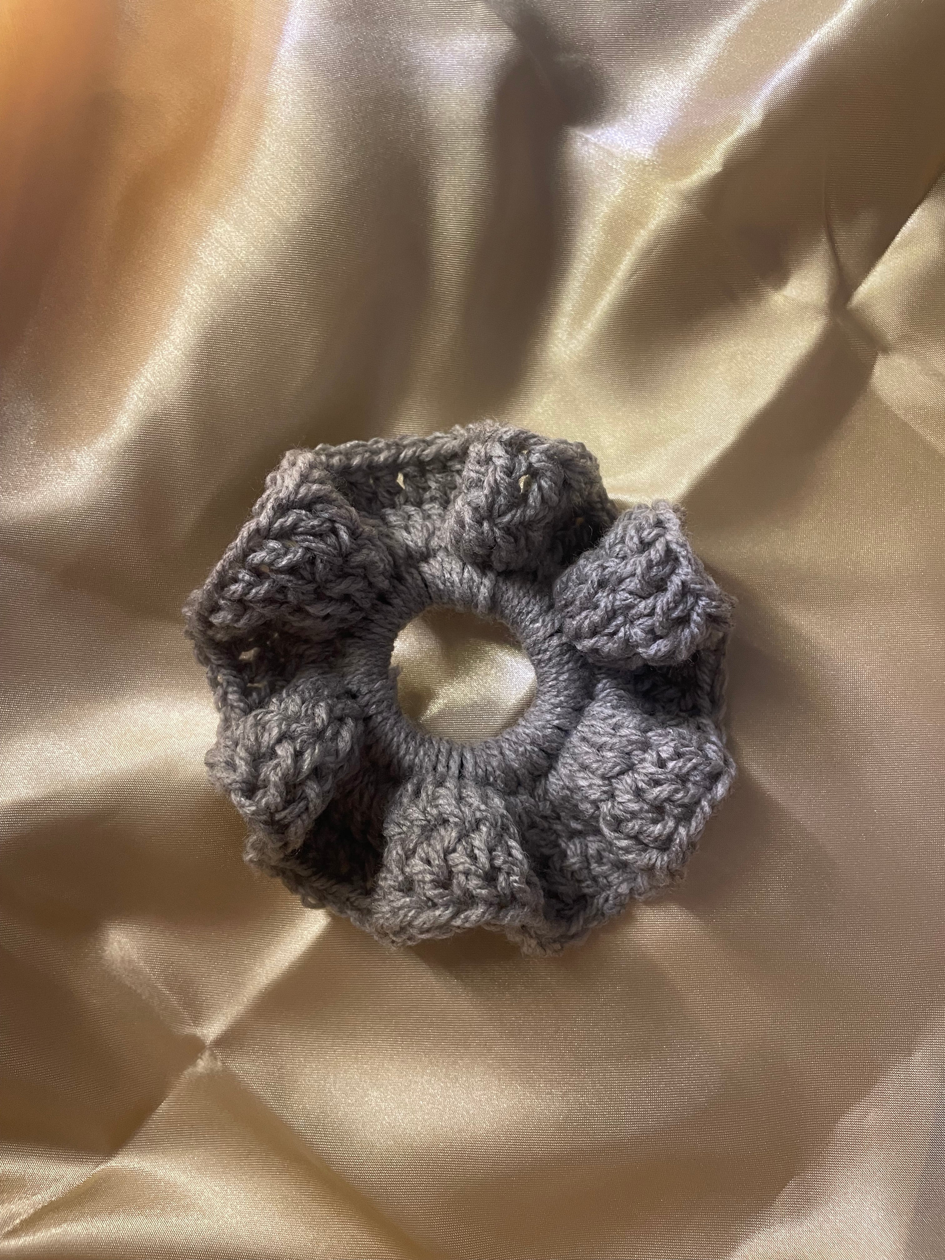Grey scrunchie