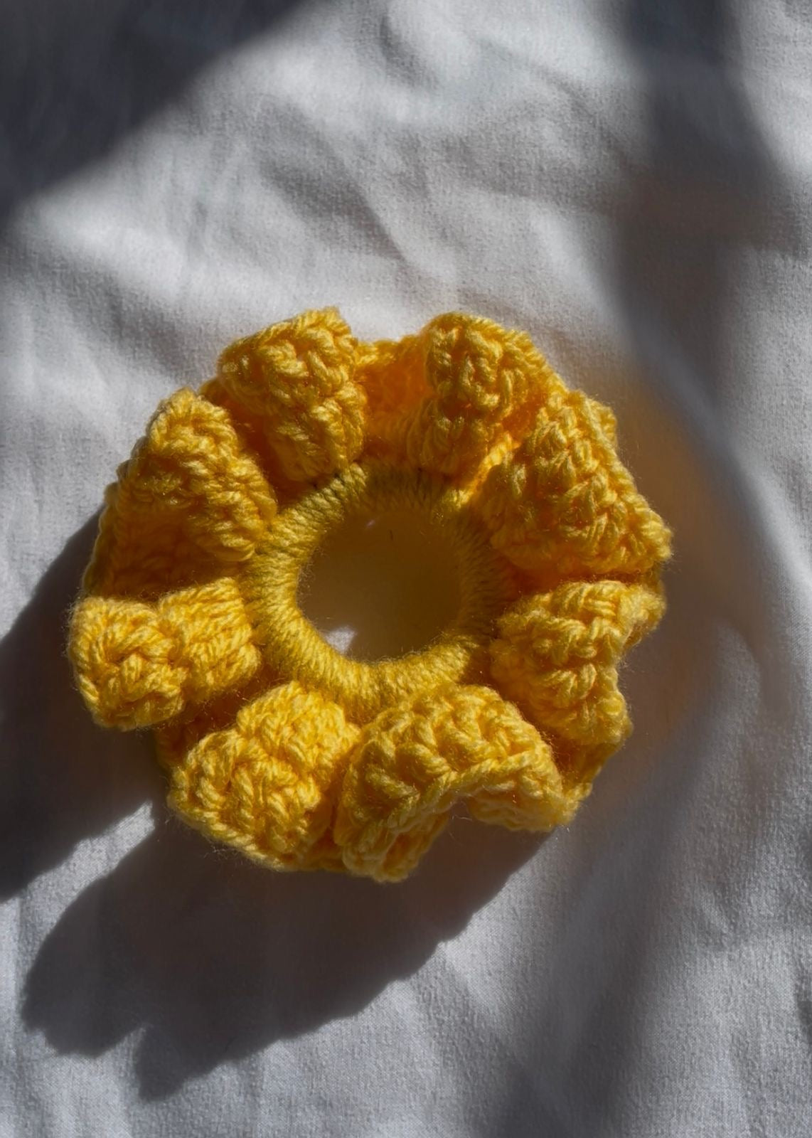 Yellow scrunchie