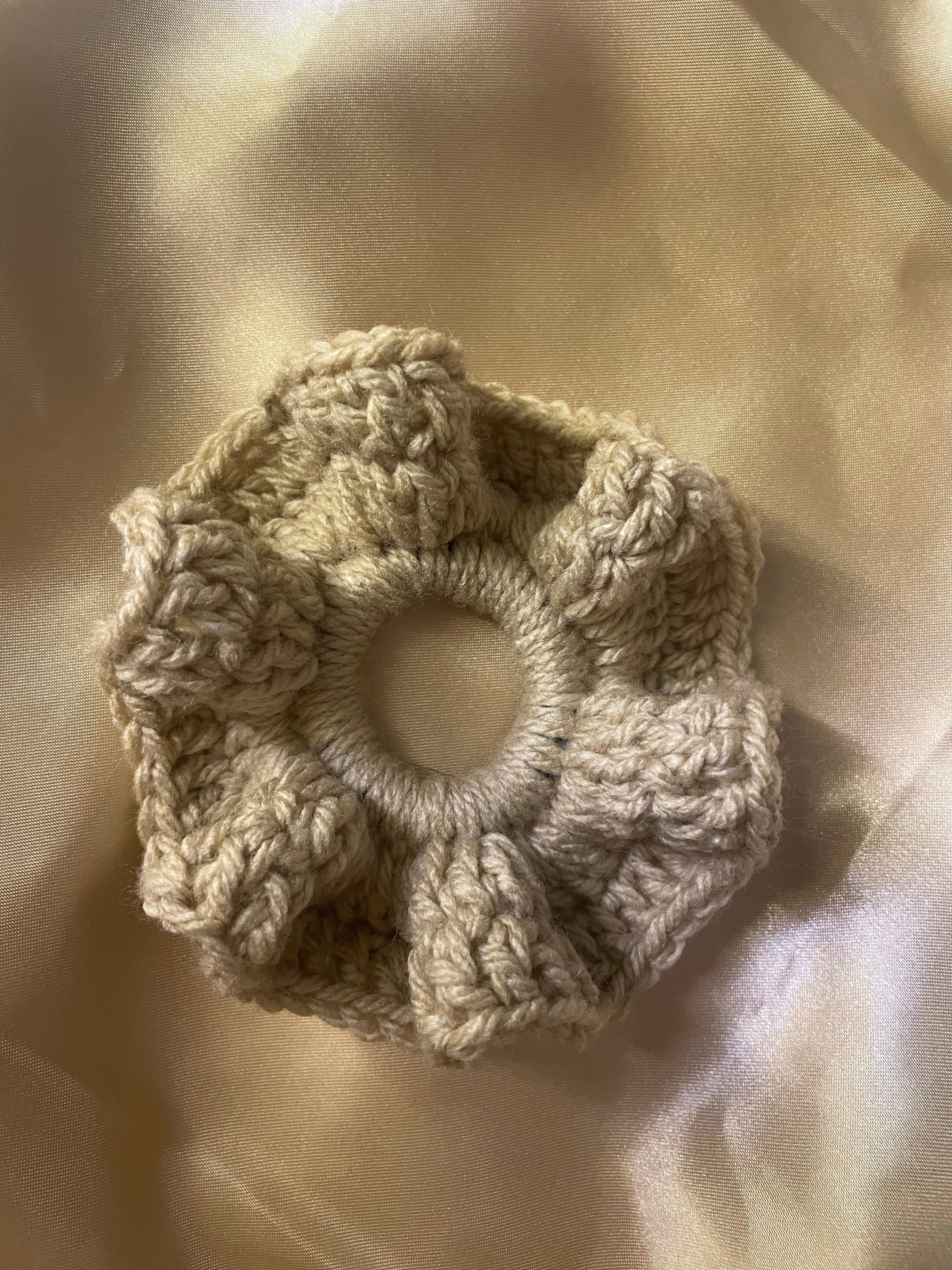 Beige Scrunchie