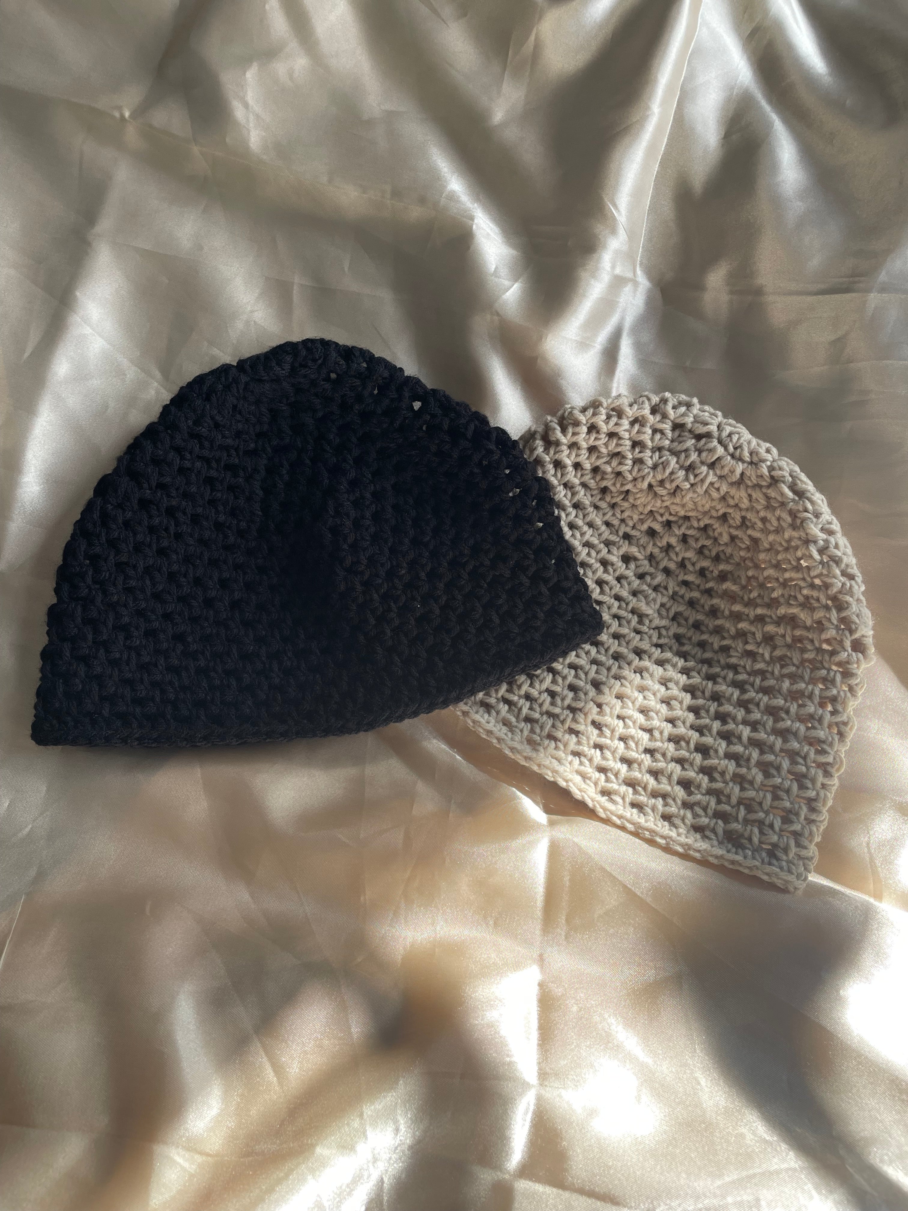 Beige Skull Cap