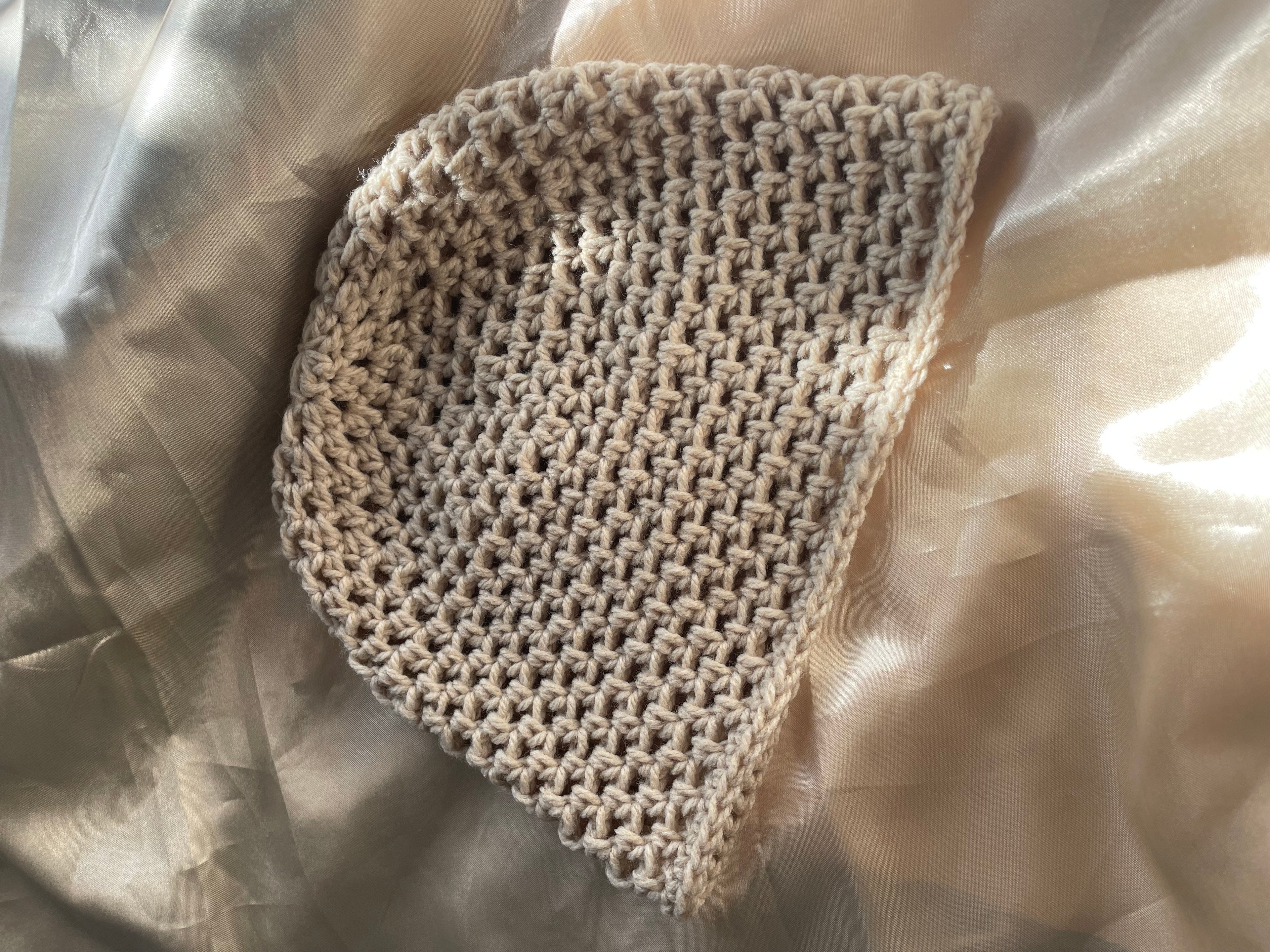 Beige Skull cap