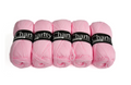 Pink- 5pc charity double knit