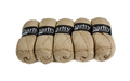 Beige- 5pc charity double knit